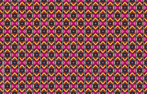 Seamless Textures with ethnic patterns. Navajo geometric abstract print. Decorative decoration with a rustic feel. The design is inspired by Native Americans. Colors are black and white.