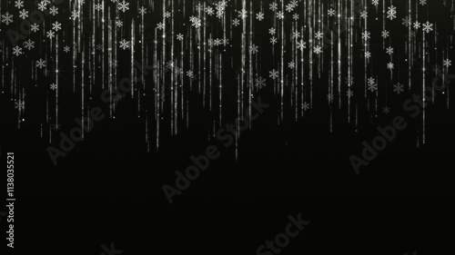 Christmas snowflakes background