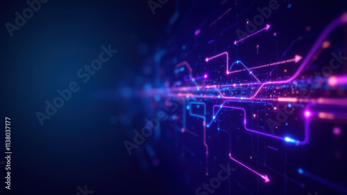 Digital art with a network of colorful lines representing DevOps workflows and container orchestration.