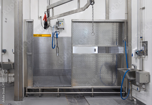 Quadro em tela slaughter house abattoir usage of stunning Electronic Stimulation Equipment for