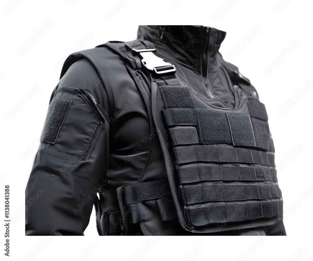 Bulletproof vest (body armor) isolated on a transparent background Bulletproof vest (body armor) isolated on a transparent background