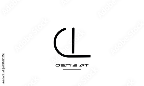 LC, CL, L, C abstract letters logo monogram