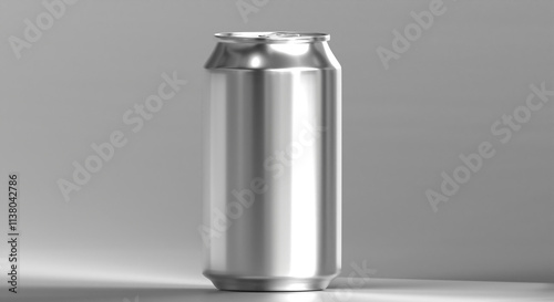 Aluminum cans on a gray background