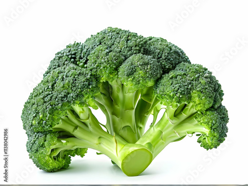 broccoli isolated on white background photo