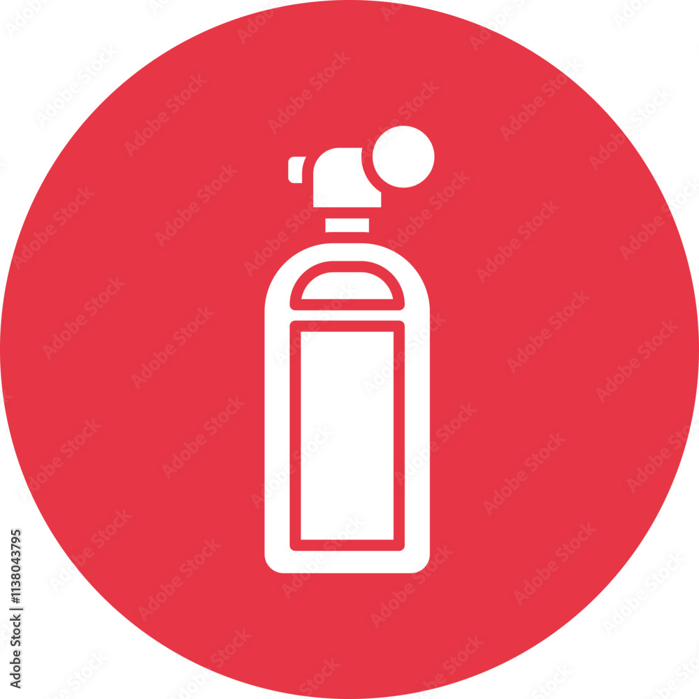 Bear Spray glyph circle icon Bear Spray glyph circle icon