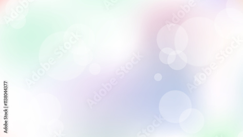 淡い色のグラデーション。玉ボケとドリーミーな背景素材