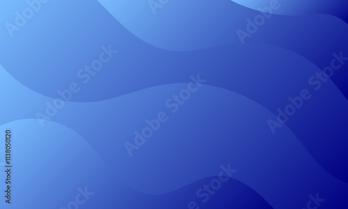 abstract blue light stripes lines wave curves smooth gradient background