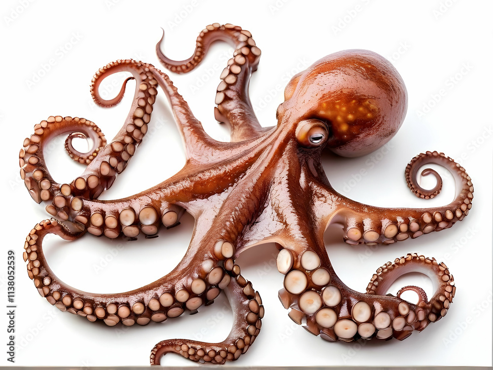 Obraz premium octopus on a white background