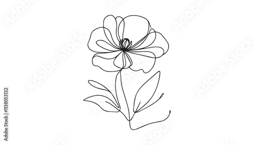 Wallpaper Mural Continuous one single minimal line drawing ................. Torontodigital.ca