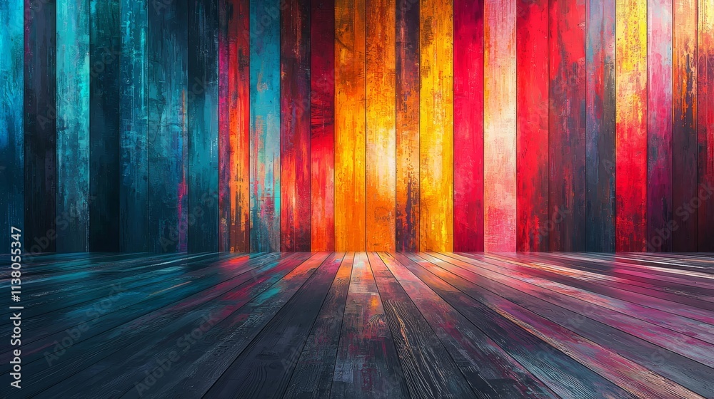 An abstract 3D background with a colorful spectrum, highlighted by bright neon rays and luminous lines. An abstract 3D background with a colorful spectrum, highlighted by bright neon rays and luminous lines.