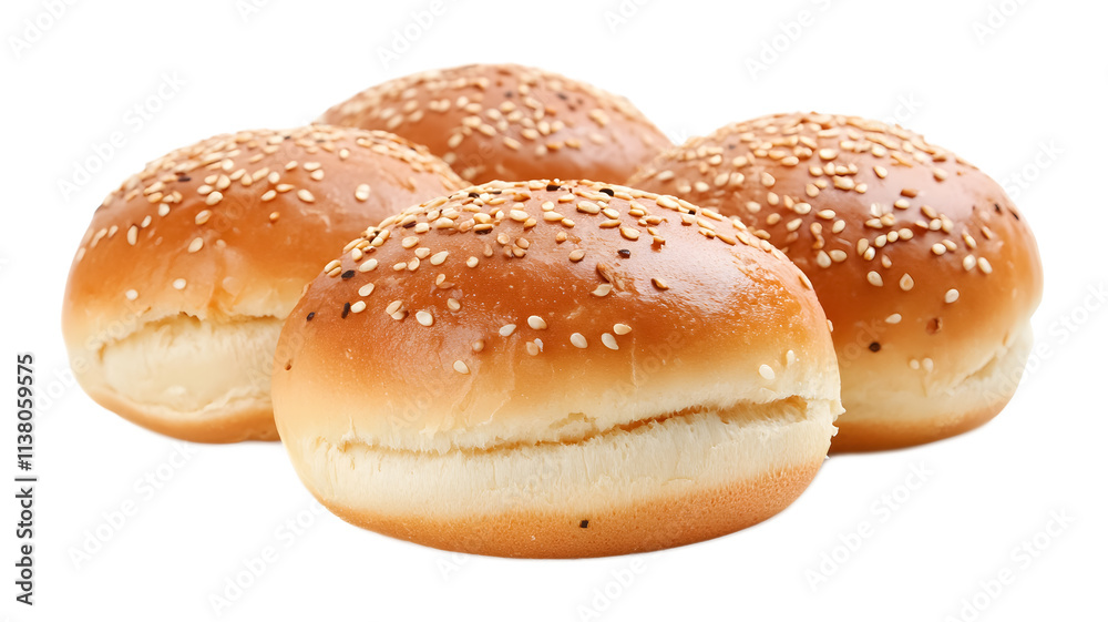 burger buns empty isolated on white background burger buns empty isolated on white background
