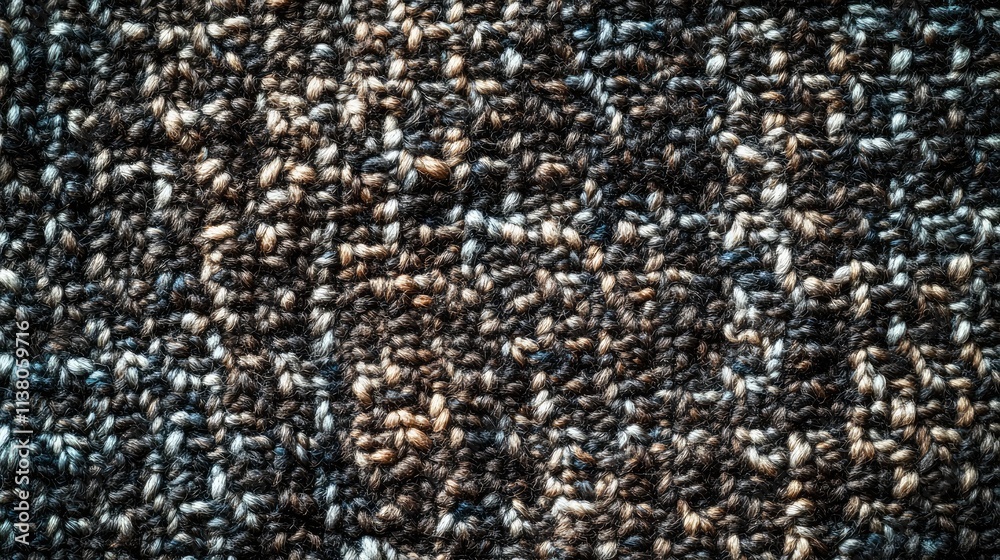 Fototapeta premium Warm wool fabric texture pattern in woven tweed suitable for stylish design environments and creative decor applications.