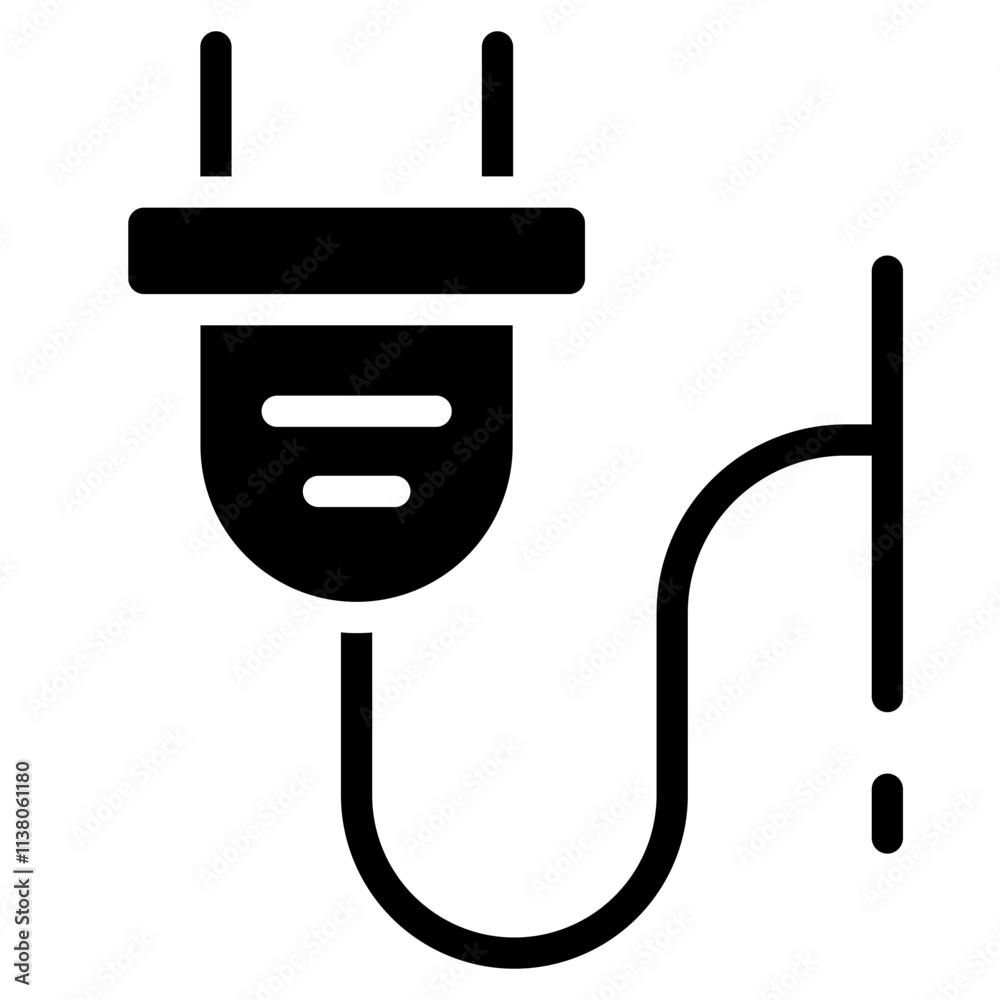 Electrical plug vector icon Electrical plug vector icon