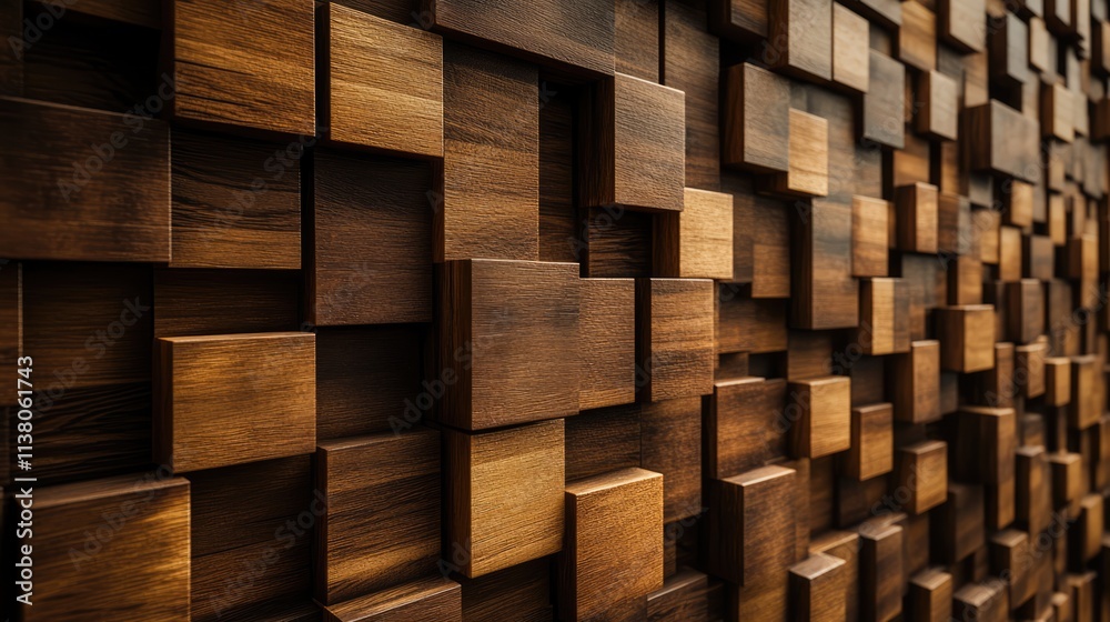 Textured background of natural wooden wall with geometric patterns and rich brown tones showcasing craftsmanship and natural beauty Textured background of natural wooden wall with geometric patterns and rich brown tones showcasing craftsmanship and natural beauty