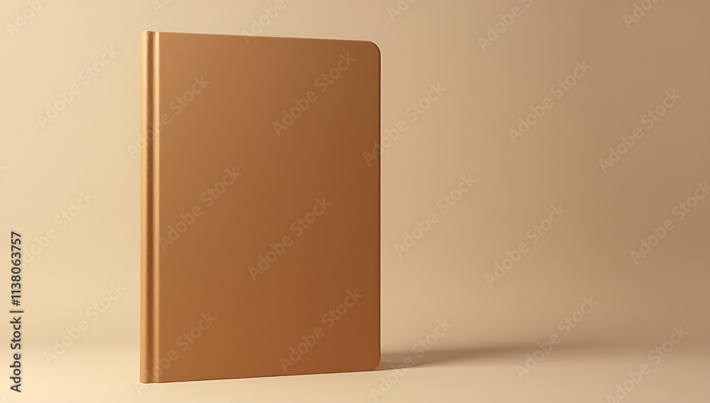 Brown notebook cover model mockup created for key visual designs, commercial ads, and artistic works showcasing various styles and ideas._00002_ Brown notebook cover model mockup created for key visual designs, commercial ads, and artistic works showcasing various styles and ideas._00002_