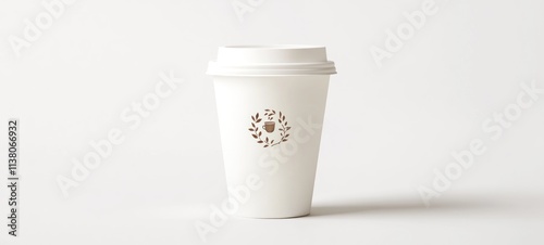 White Coffee Cup Mockup: Minimalist Branding Design
