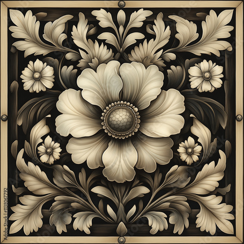 vintage flower pattern