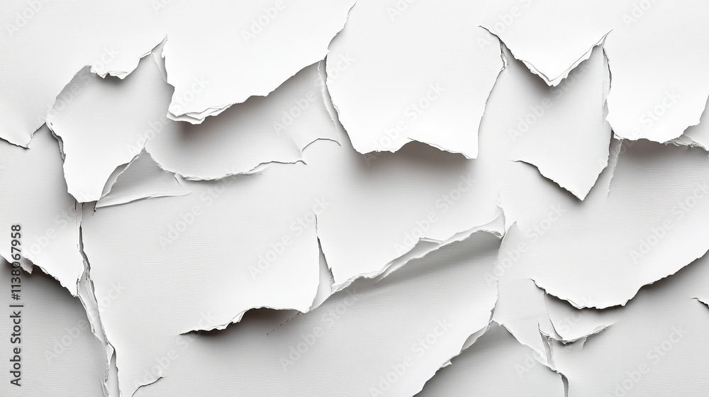 Realistic set of ripped white paper sheets png isolated on transparent background. Vector illustration of torn blank pages with uneven texture edges. Damaged letter, document mockup, newspaper cutout Realistic set of ripped white paper sheets png isolated on transparent background. Vector illustration of torn blank pages with uneven texture edges. Damaged letter, document mockup, newspaper cutout