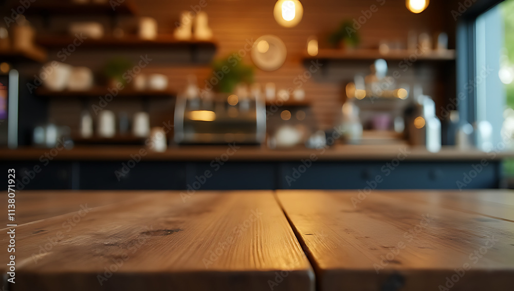 A wood tabletop is partially obscured by a counter in a cafe shop with a lit light bulb as its background._00003_ A wood tabletop is partially obscured by a counter in a cafe shop with a lit light bulb as its background._00003_