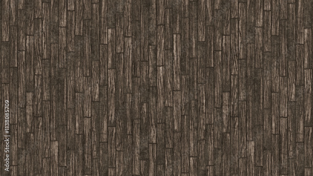 Obraz premium Dark Brown Wood Planks Texture