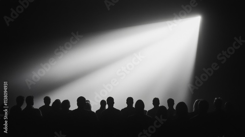 Silhouettes in Shadow Experiencing Archival Cinema in a Dimly Lit Theater