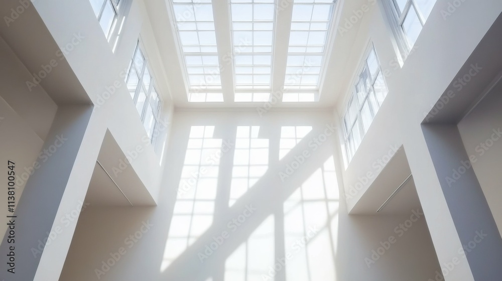 minimalist interior with open ceiling and natural light, clean and elegant architecture, serene and modern atmosphere, minimalist concept minimalist interior with open ceiling and natural light, clean and elegant architecture, serene and modern atmosphere, minimalist concept