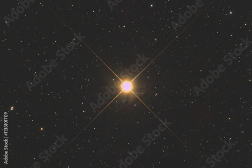 The Betelgeuse star in Orion constellation, taken with amateur telescope.
