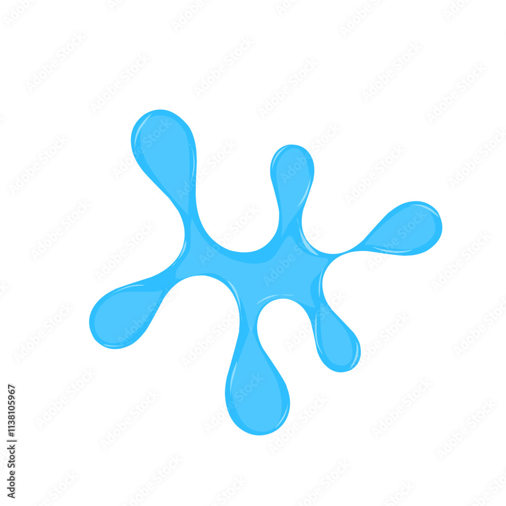 Water splash illustration. Water drop illustration Water splash illustration. Water drop illustration