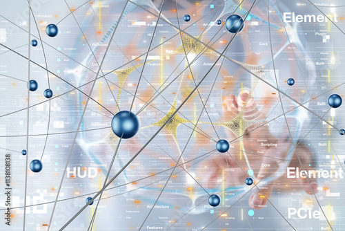 Global network. Blockchain....