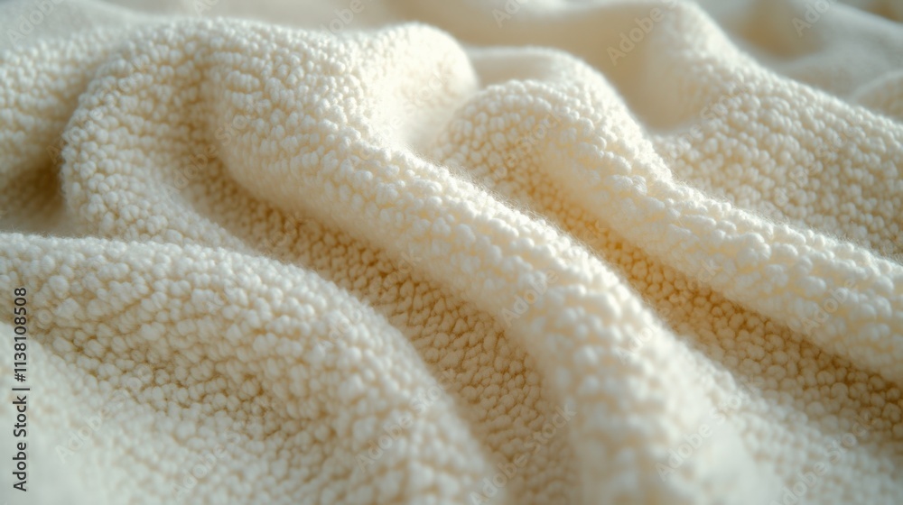 Soft Textured Cream Blanket for Cozy Interiors Soft Textured Cream Blanket for Cozy Interiors