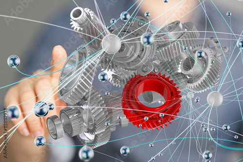 gear Futuristic in Industry...