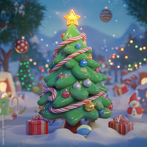 Cartoon Christmas Tree