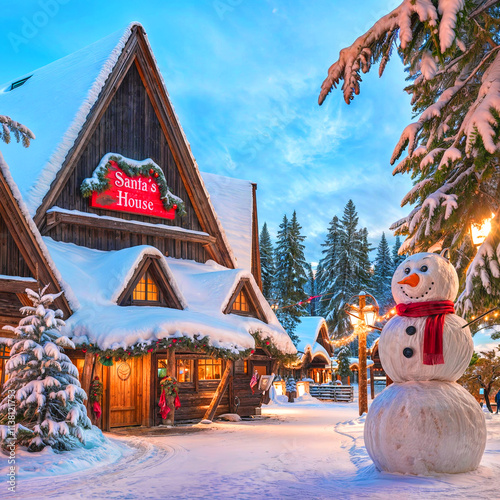 Santa Claus Office in Santa Claus Village in Rovaniemi in Lapland in Finland.