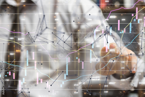 stock market graph business...