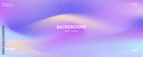 Abstract background of soft color waves. The surface texture of the fabric is strong. Dark colored background with space for design.