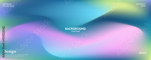 Beautiful pastel colorful waves abstract background. The surface texture of the fabric is strong. Dark colored background with space for design.