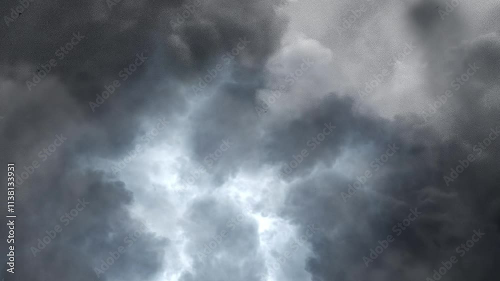 a thunderstorm occurs in the dark clouds a thunderstorm occurs in the dark clouds