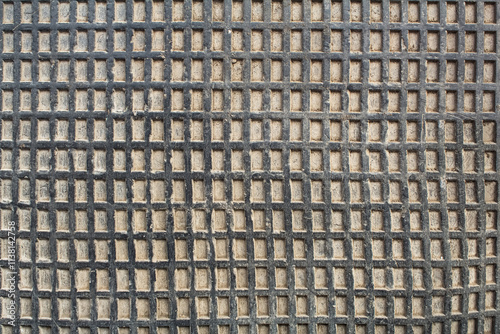 Texture of old rubber mat.