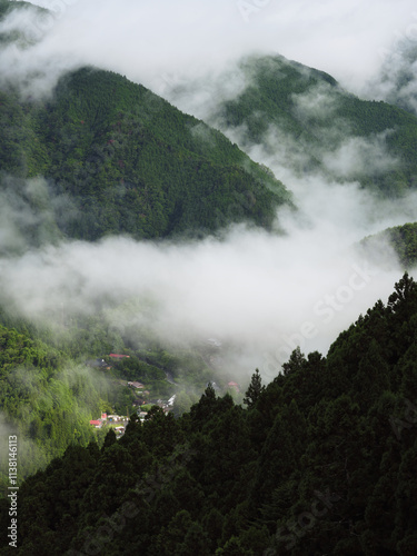 霧に囲まれた村 photo