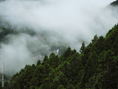 霧に囲まれた村 photo