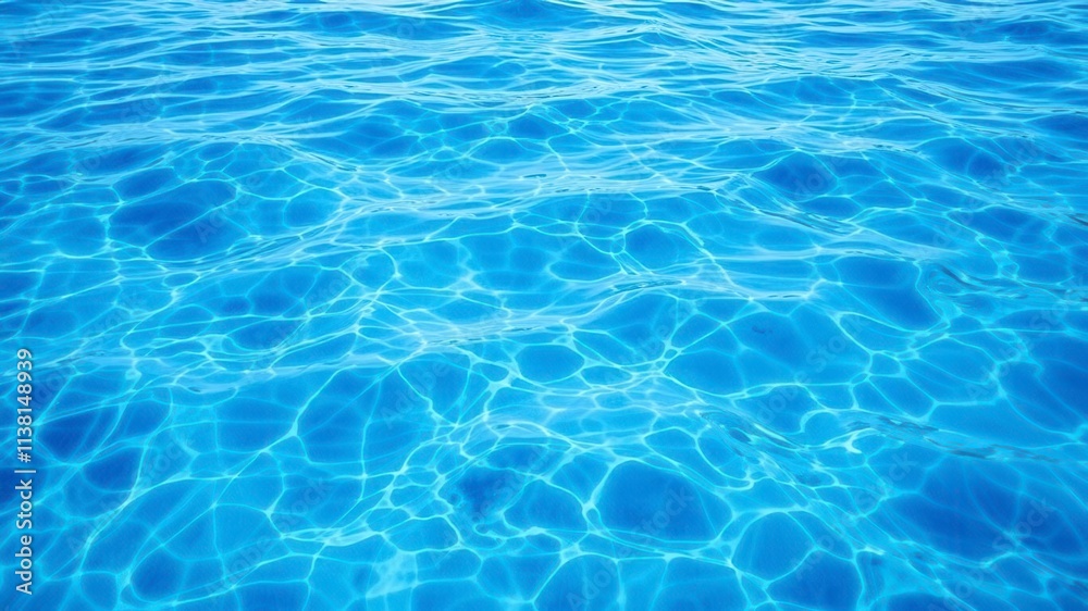 Blue water wave texture background with ripples and crests, surface, underwater Blue water wave texture background with ripples and crests, surface, underwater