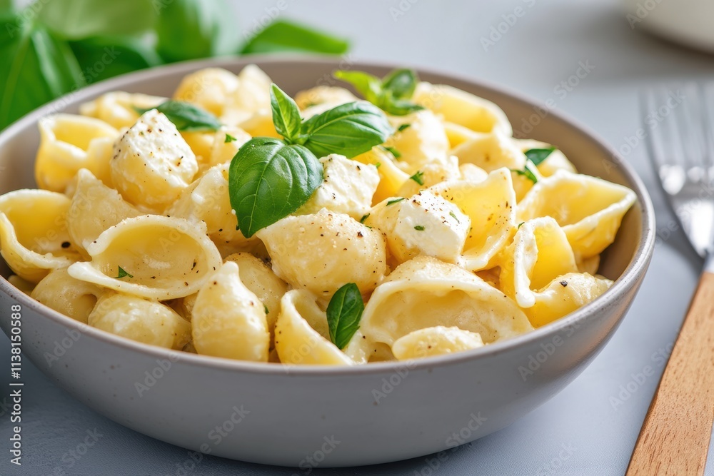 homemade feta pasta, the delightful scent of feta pasta with garlic and basil fills the cozy kitchen, served in a deep dish with rustic cutlery homemade feta pasta, the delightful scent of feta pasta with garlic and basil fills the cozy kitchen, served in a deep dish with rustic cutlery