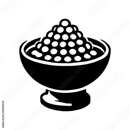 Simple Vector Icon of a Mote con Huesillo – Logo Design Illustration