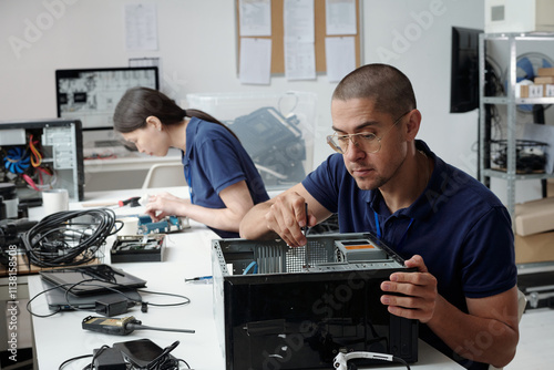Fixing Computer Hardware in Technology Workshop photo