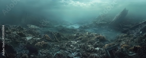 Bleached Coral Reefs Beneat...