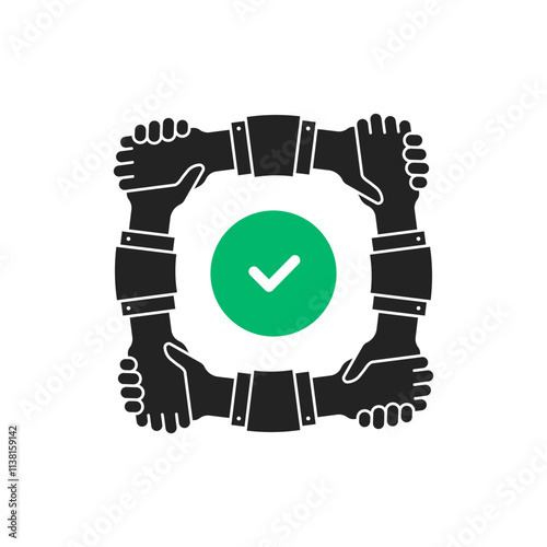 good deal icon like solidarity or volunteering
