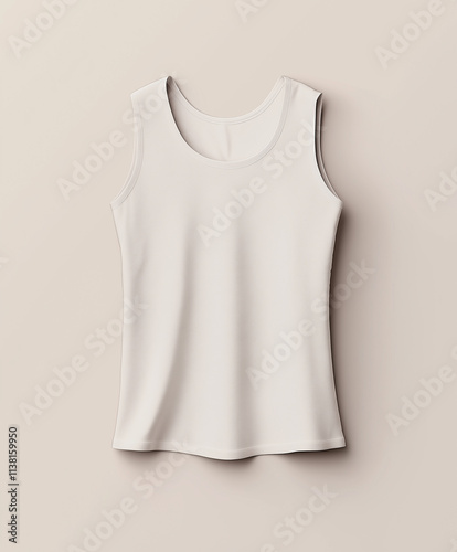 White Sleeveless Shirt Mockup