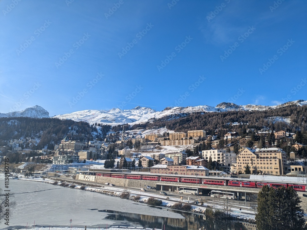 Obraz premium view of St Moritz Switzerland