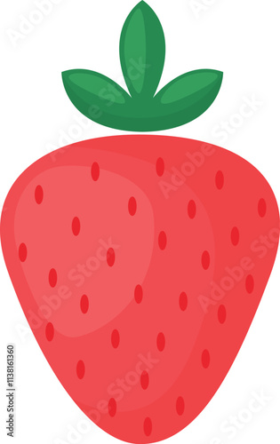 Strawberry Icon On A Transparent Background