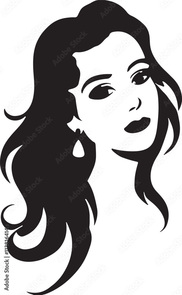 woman with long hair woman with long hair
